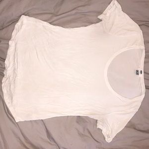Loose fitted white t-shirt